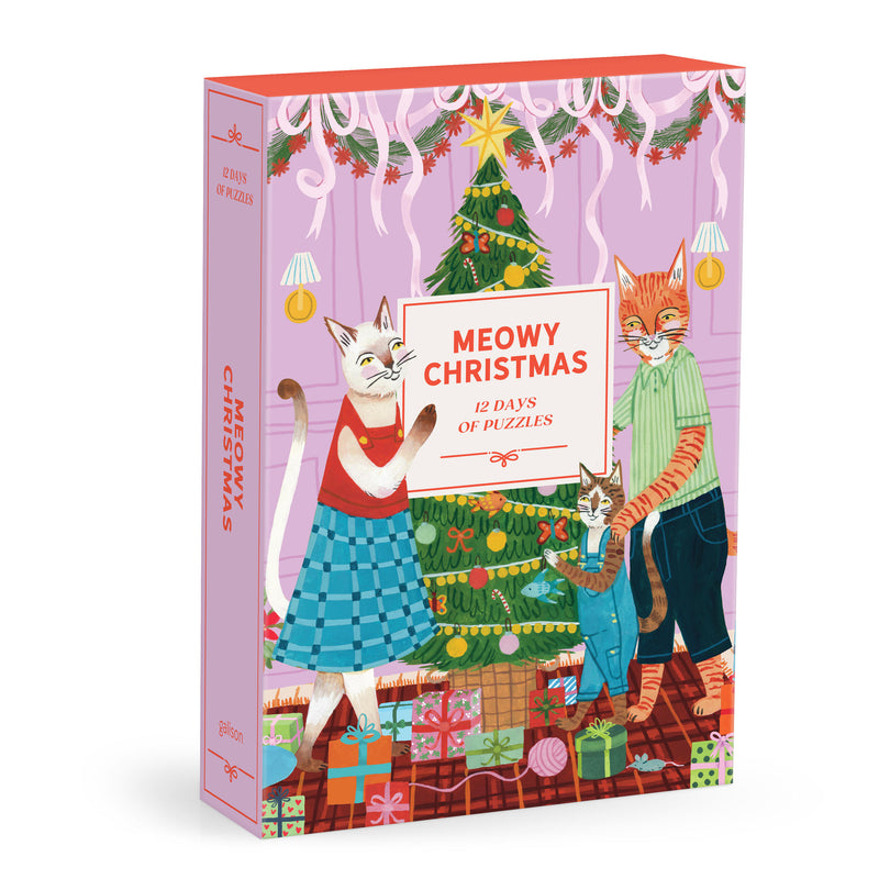 Meowy Christmas 12 Days of Puzzles 500 Piece Countdown