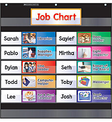 Class Jobs (Black) Pocket Chart