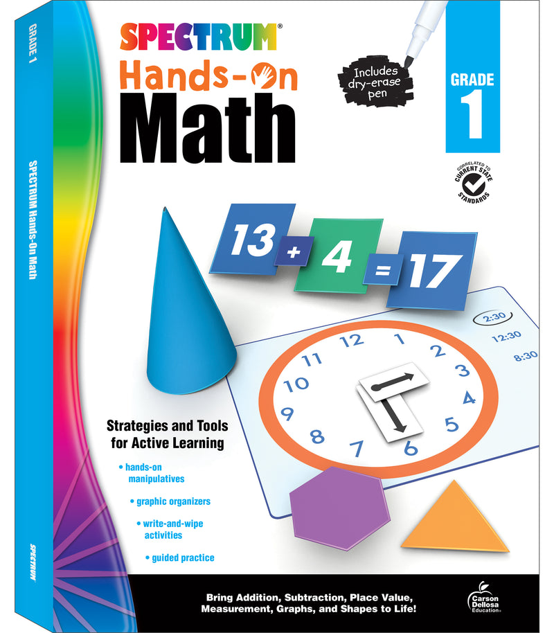 Spectrum Hands-On Math , Grade 1