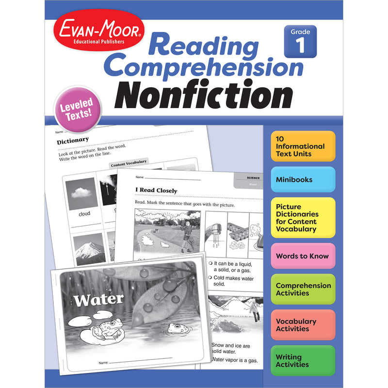 Reading Comprehension, Nonfiction, Grade 1