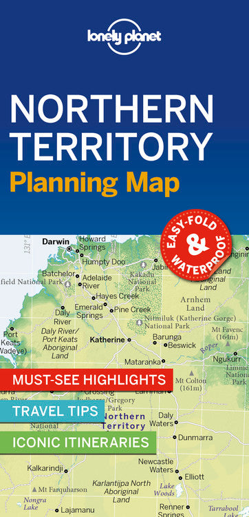 Lonely Planet Northern Territory Planning Map
