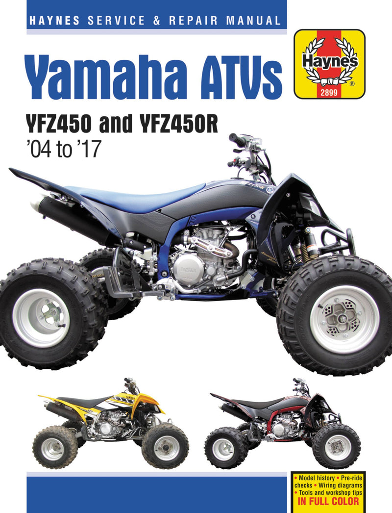 Yamaha YFZ450/450R ATV, 2004-2017 Haynes Repair Manual