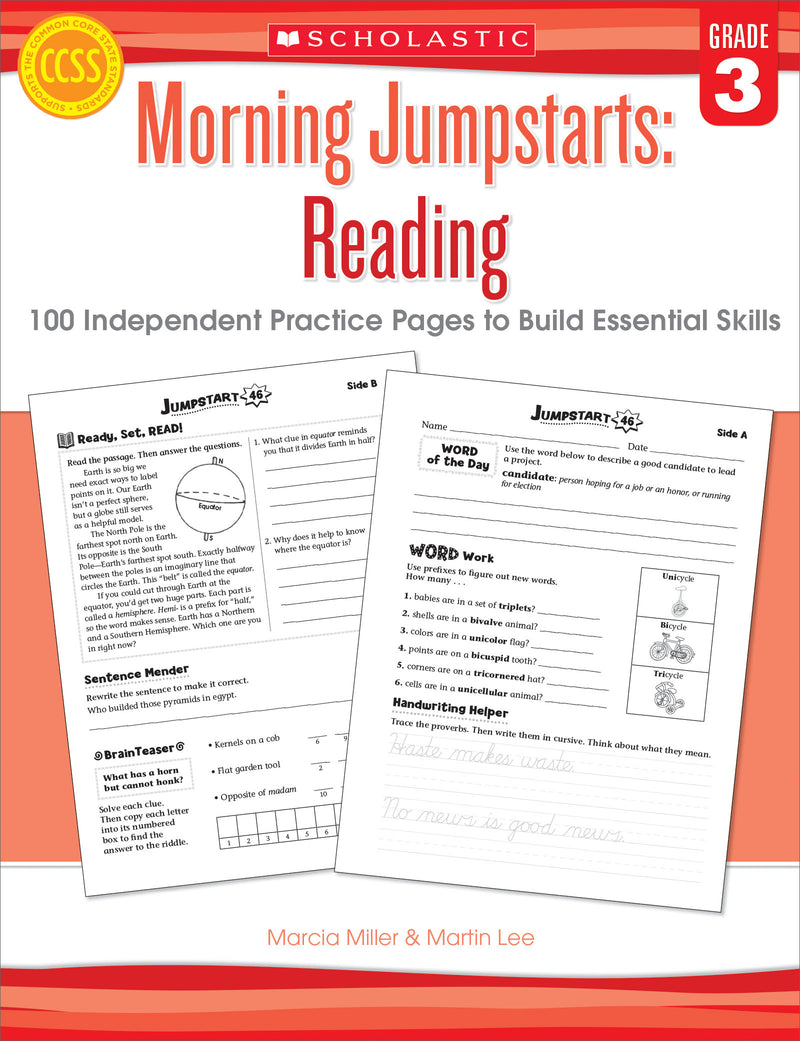 Morning Jumpstarts: Reading: Grade 3