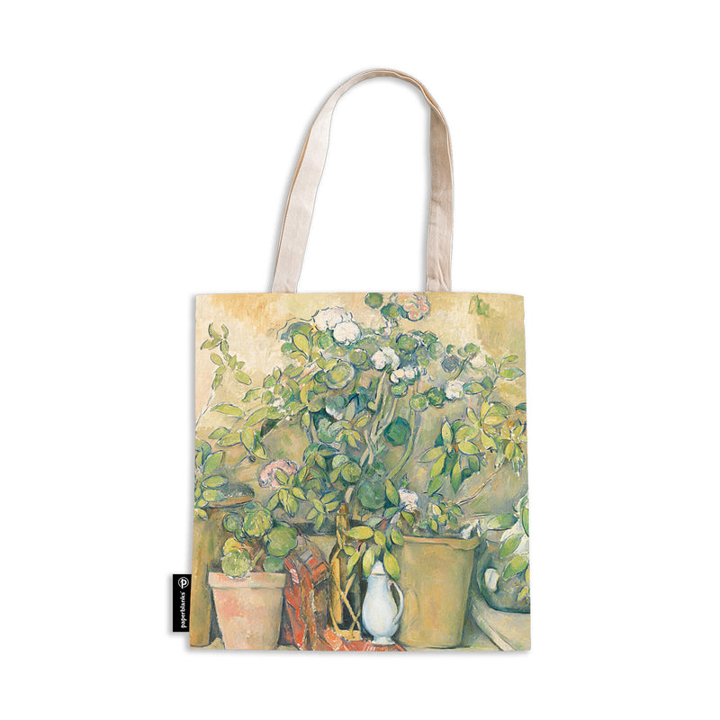 Cezanne's Terracotta Pots and Flowers Canvas Bag, The Barnes Collection by Paperblanks (Cezanne's Terracotta Pots and Flowers)