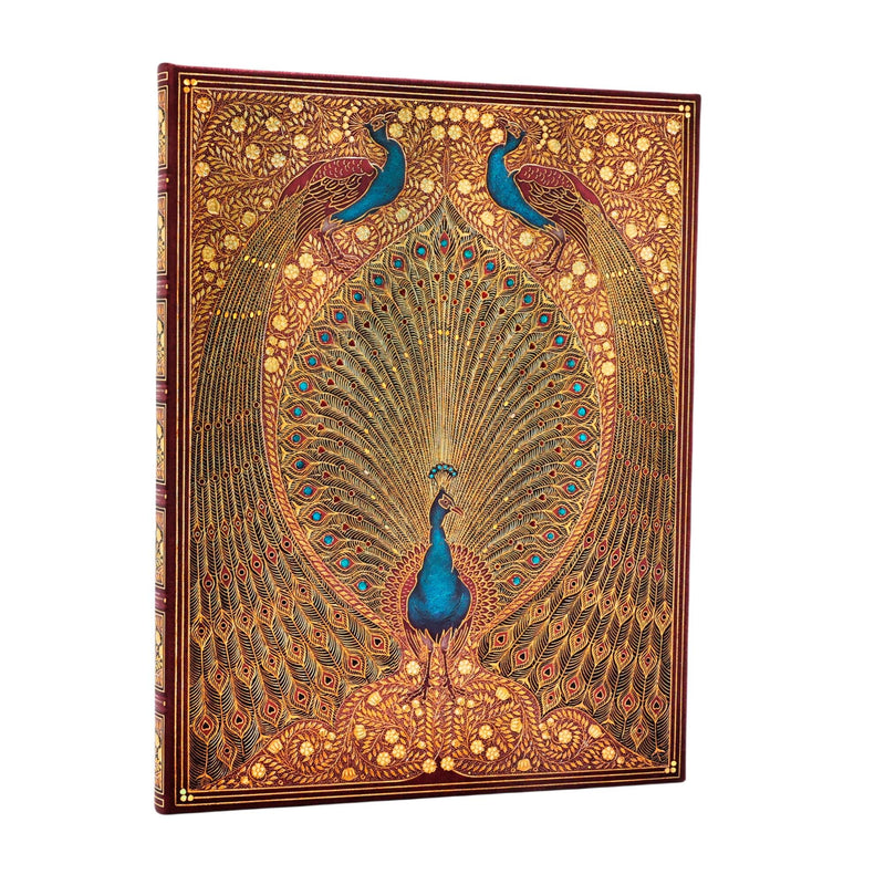 Hafiz's Peacocks Ultra Unlined Hardcover Journal, 144pg, 120GSM by Paperblanks (Sangorski & Sutcliffe)