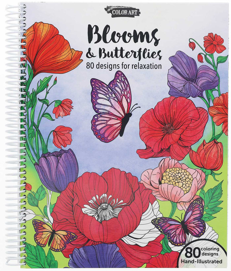 Blooms & Butterflies Coloring Book