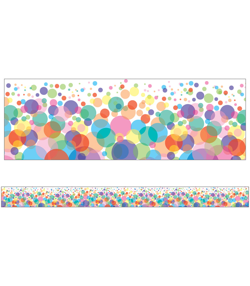 Bubbles Straight Bulletin Board Borders