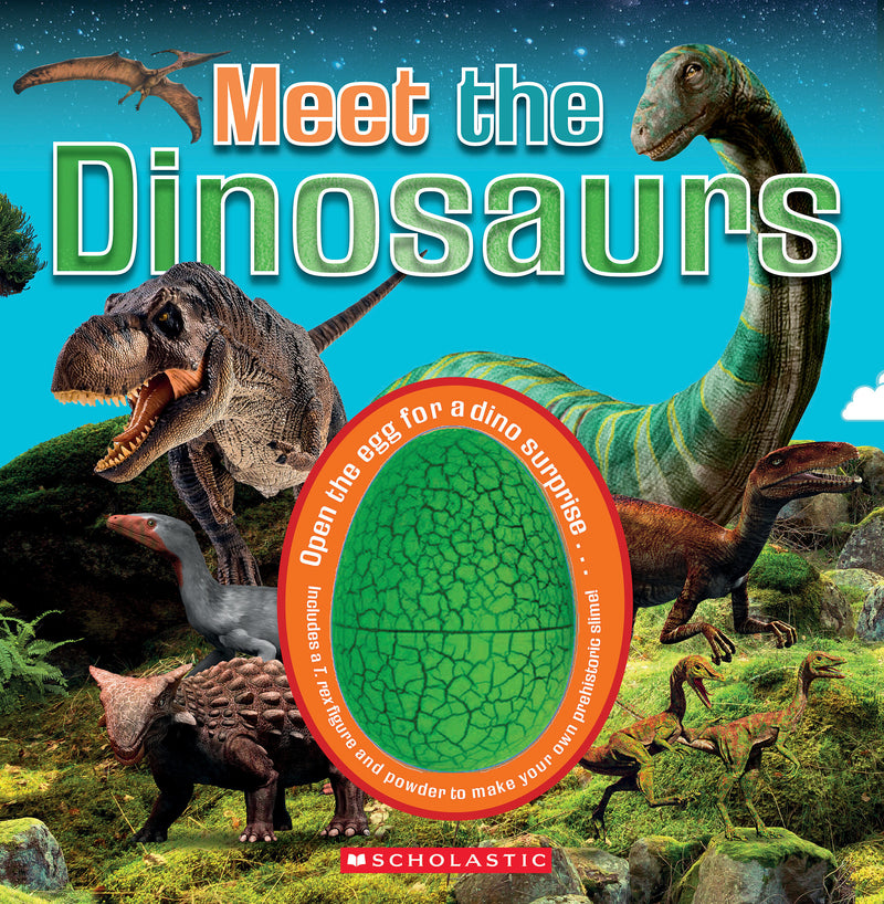 Meet the Dinosaurs (Meet the book with dinosaur toy and slime)