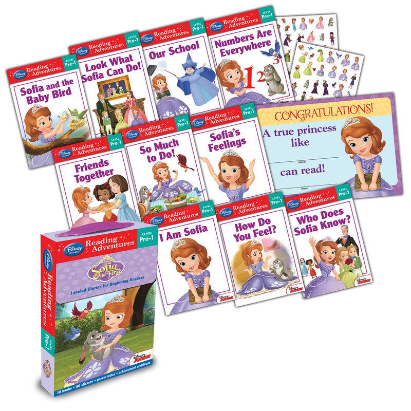 Reading Adventures Sofia the First Level Pre-1 Boxed Set