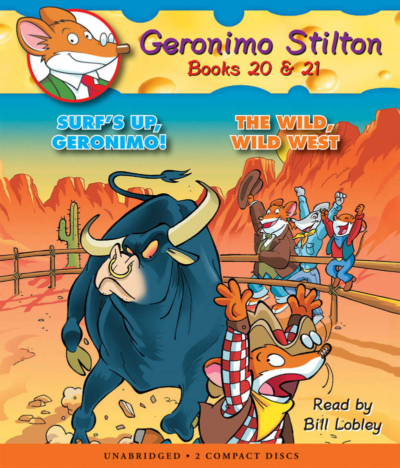 Surf's Up, Geronimo! / The Wild, Wild West (Geronimo Stilton Audio Bindup #20 & 21)