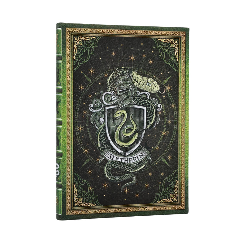 Slytherin Journal Midi Custom Lined Hardcover, 144pg, 120GSM by Paperblanks (Harry Potter Collection)