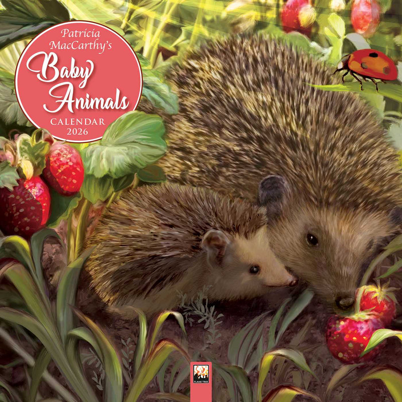 Patricia MacCarthy's Baby Animals Wall Calendar 2026 (Art Calendar)