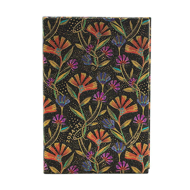 2025 Wild Flowers Mini Horizontal Hardcover 18-Month, 208pg, 80GSM, 2025 Planners (18-Month) by Paperblanks (Playful Creations)