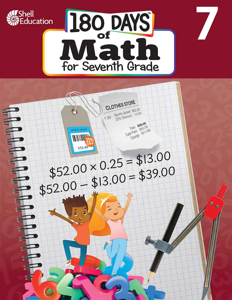 180 Days: Math for Seventh Grade: Practice, Assess, Diagnose