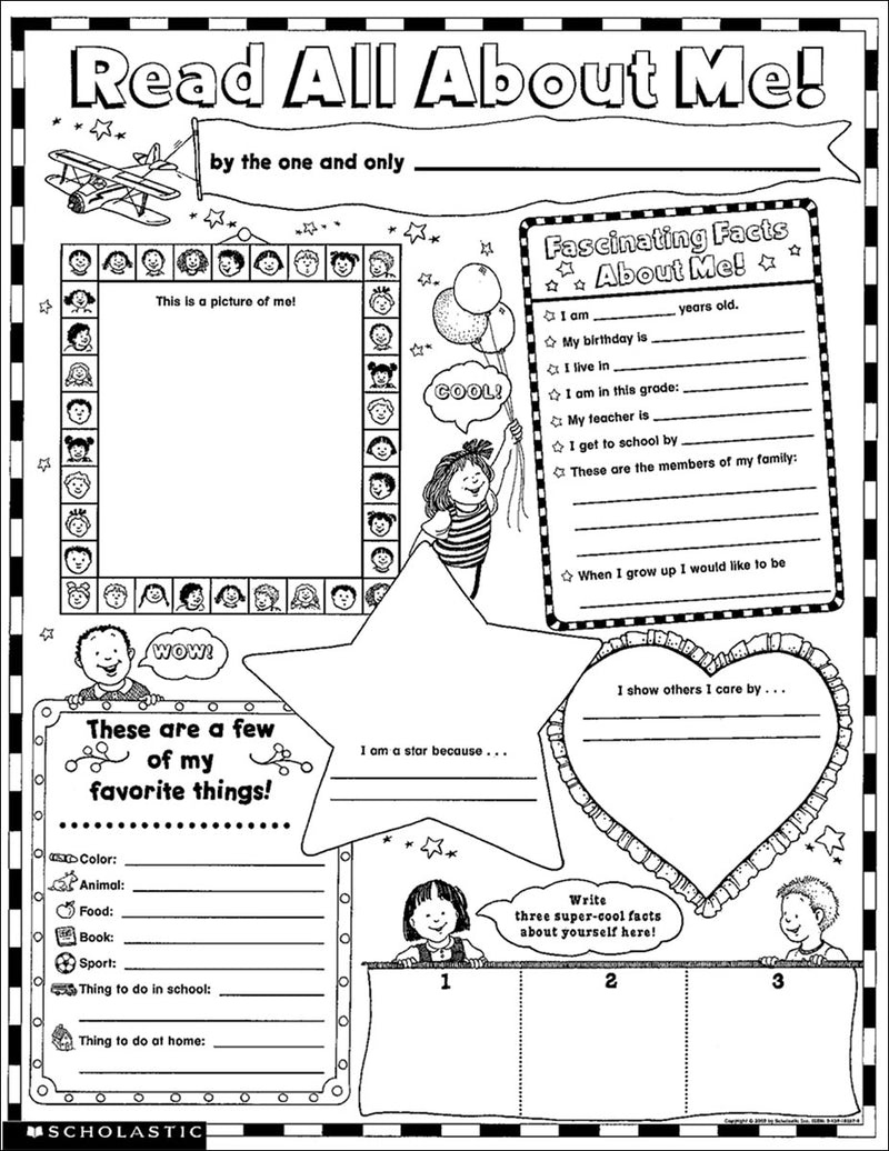 Instant Personal Poster Sets: Read All About Me