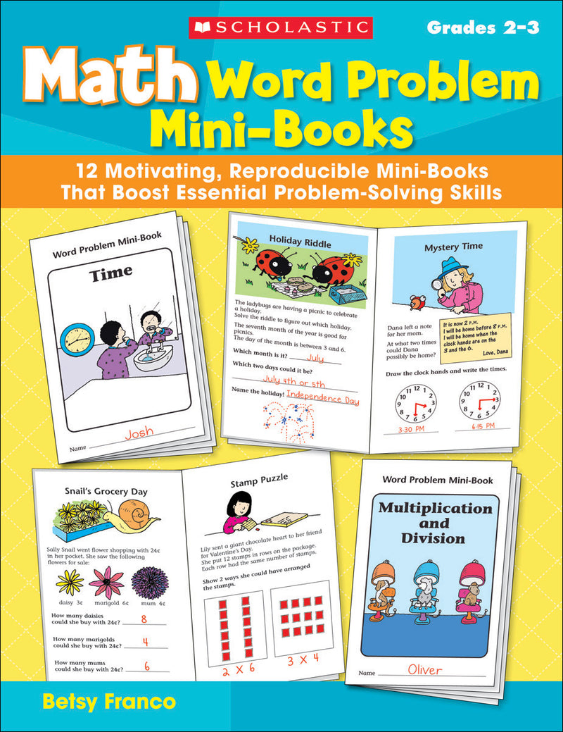 Math Word Problem Mini-Books
