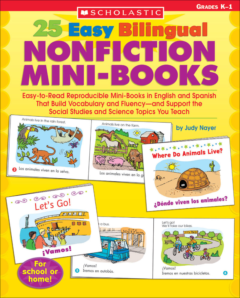 25 Easy Bilingual Nonfiction Mini-Books
