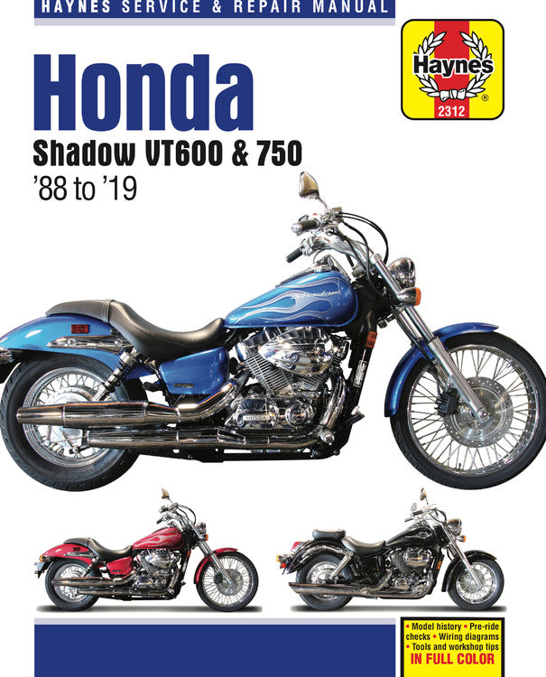 Honda Shadow VT600 & 750 - '88 to '19