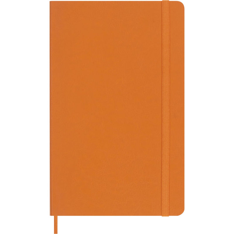 Moleskine Limited Edition Notebook Vegea, Large, Ruled, Orange Capri, Soft Cover (5 x 8.25)