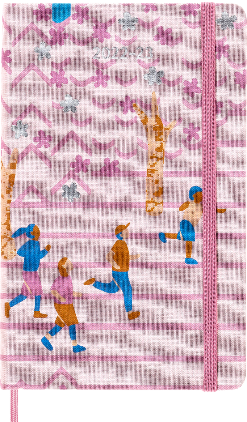 Moleskine Limited Edition 2023 Weekly Notebook Planner Sakura, 18M, Large, Joggers, Hard Cover (5 x 8.25)