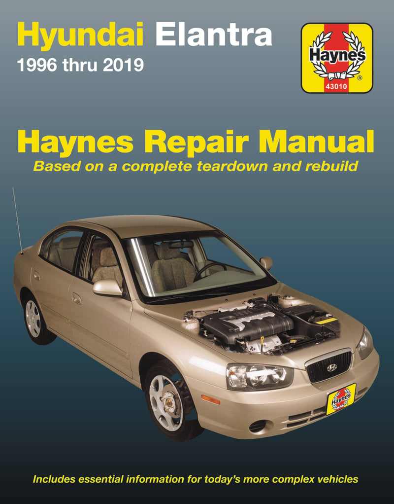 Hyundai Elantra 1996 thru 2019 Haynes Repair Manual