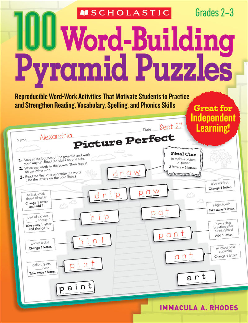 100 Word-Building Pyramid Puzzles
