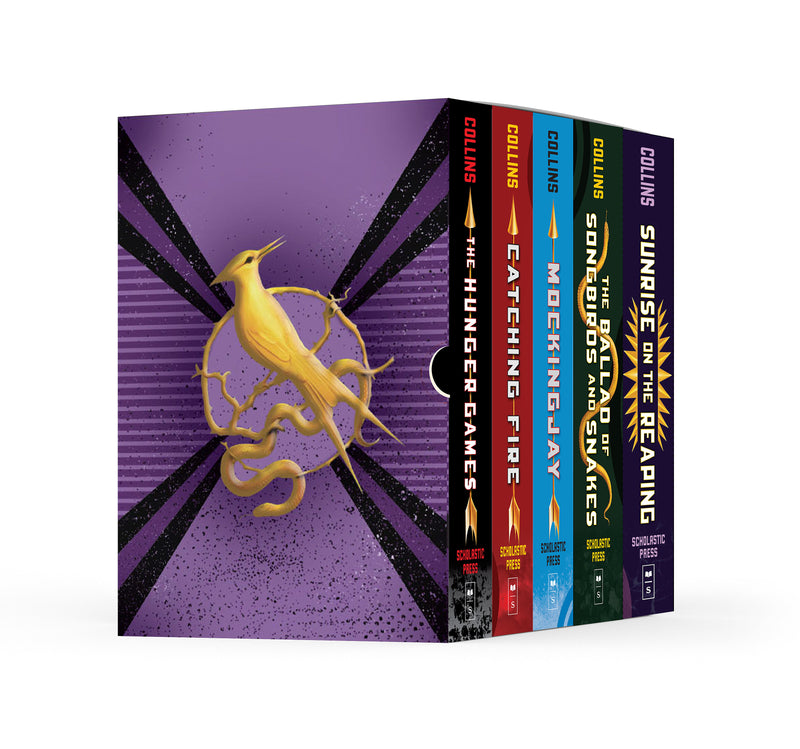 Hunger Games 5-Book Hardcover Box Set (The Hunger Games, Catching Fire, Mockingjay, The Ballad of Songbirds and Snakes, Sunrise on the Reaping)