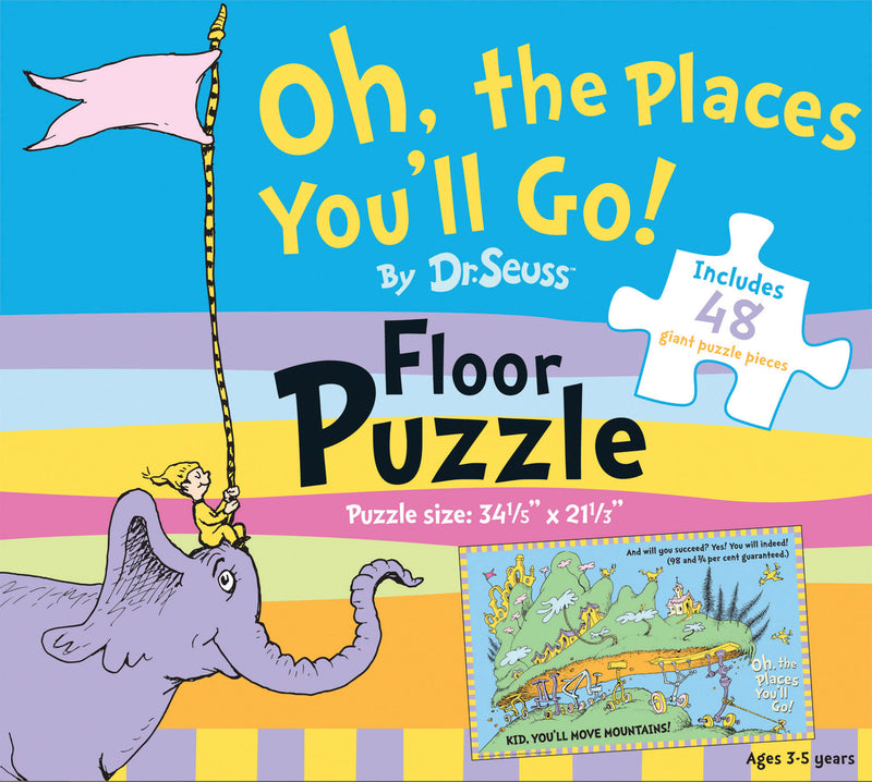 Oh, the Places You'll Go! by Dr. Seuss Floor Puzzle