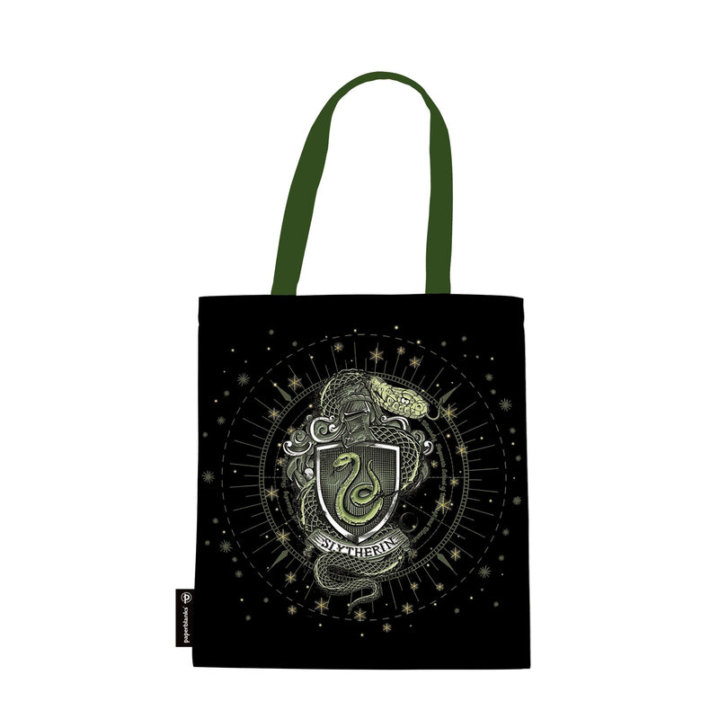 Slytherin Tote (Black) Canvas Bag by Paperblanks (Harry Potter Collection)