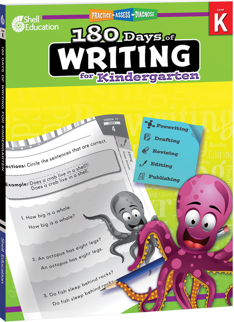 180 Days: Writing for Kindergarten: Practice, Assess, Diagnose
