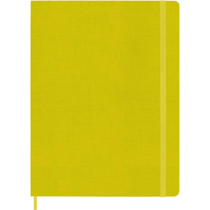 Moleskine Classic Notebook, Extra Large, Ruled, Hay Yellow, Silk Hard Cover (7.5 x 10)