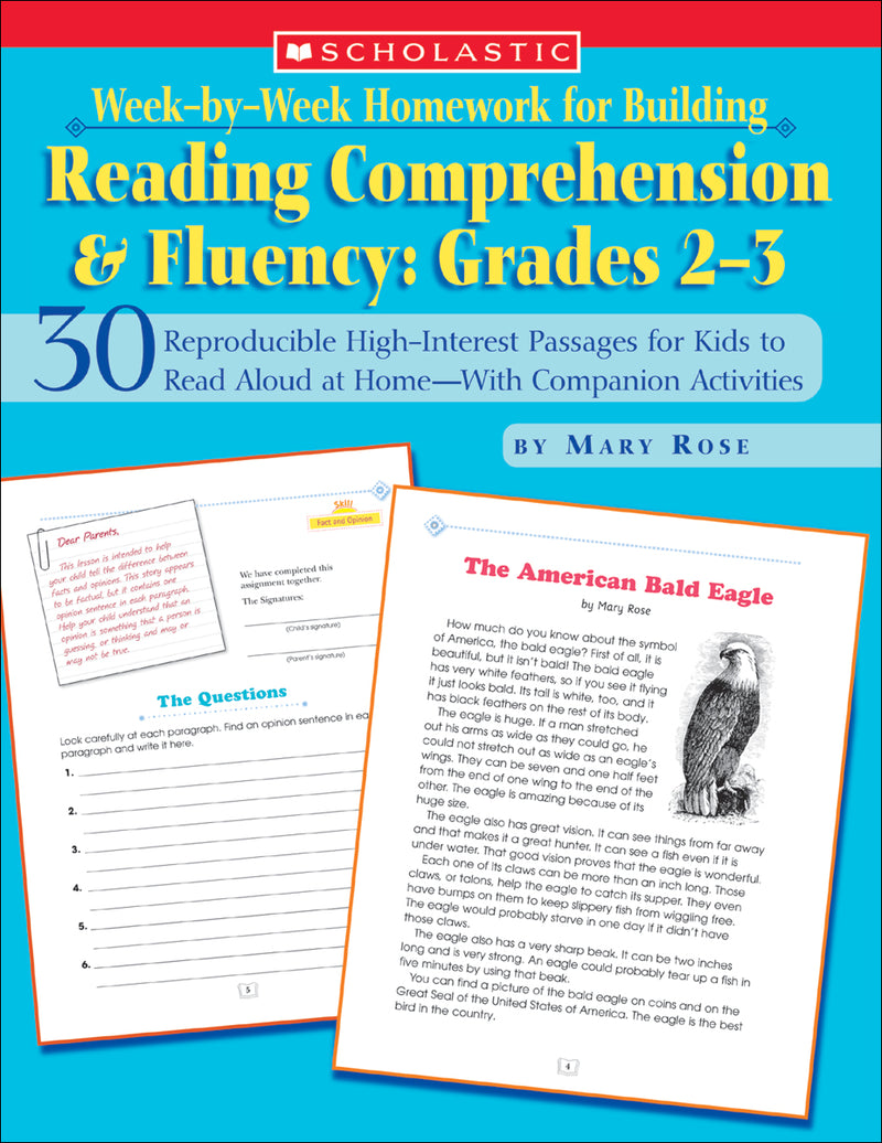 Week-by-Week Homework for Building Reading Comprehension & Fluency: Grades 2–3