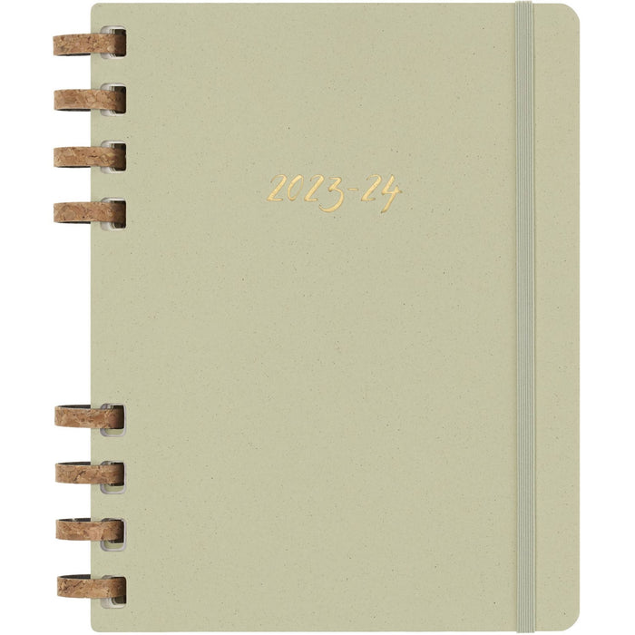 Moleskine 2024 Spiral Academic Planner, 12M, Extra Large, Crush Kiwi, Hard Cover (7.5 x 10)