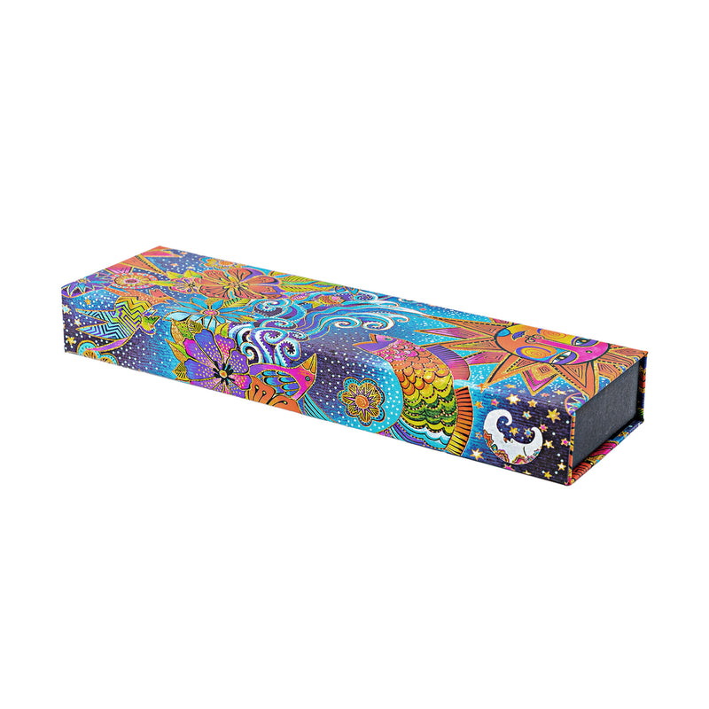 Celestial Magic Pencil Case, Laurel Burch Collection by Paperblanks (Whimsical Creations)