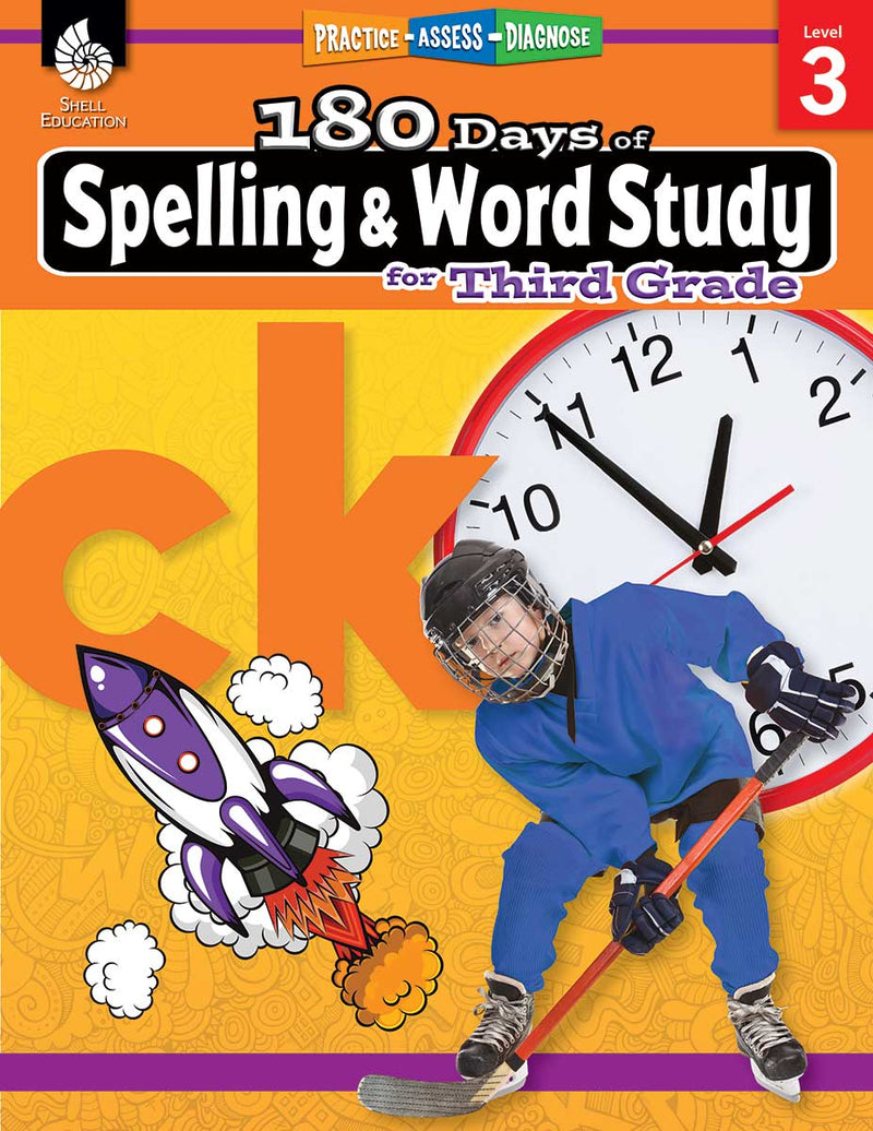 180 Days: Spelling and Word Study for Third Grade: Practice, Assess, Diagnose