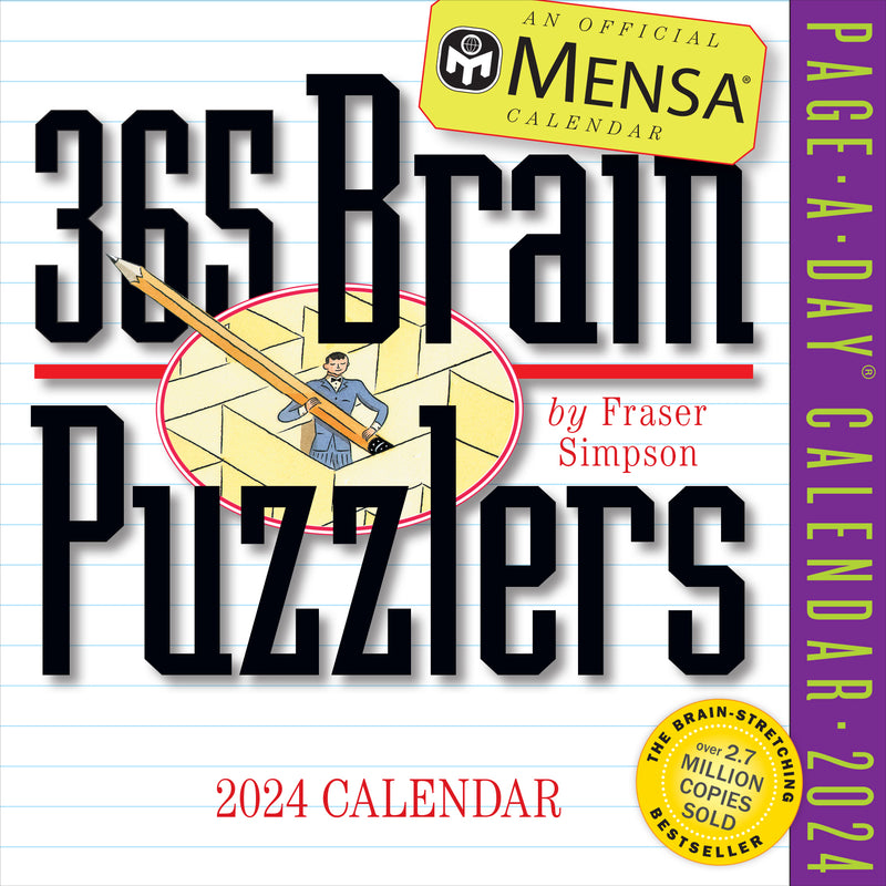 Mensa® 365 Brain Puzzlers Page-A-Day Calendar 2024