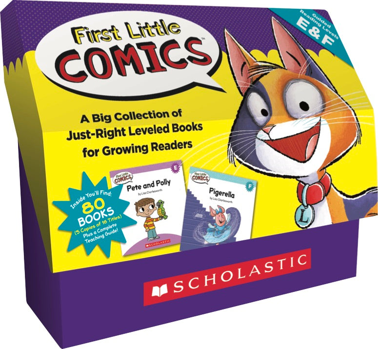 First Little Comics: Guided Reading Levels E & F (Classroom Set)