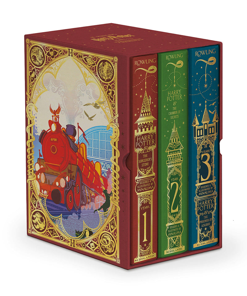 Harry Potter Books 1-3 Boxed Set (MinaLima Edition) (Interactive Illustrated Edition)