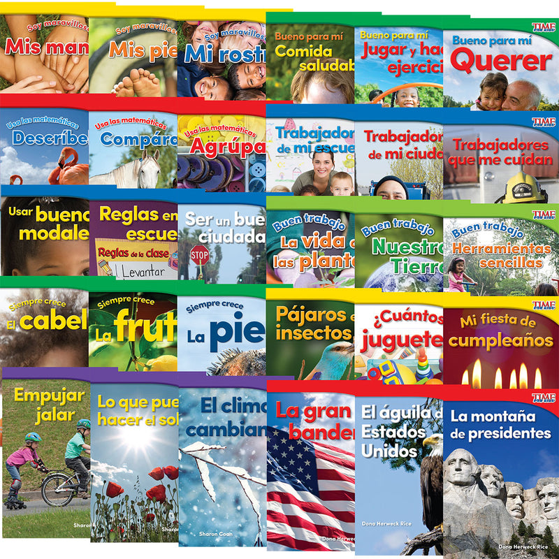 TIME FOR KIDS® Informational Text Grade K Spanish Readers 30-Book Set