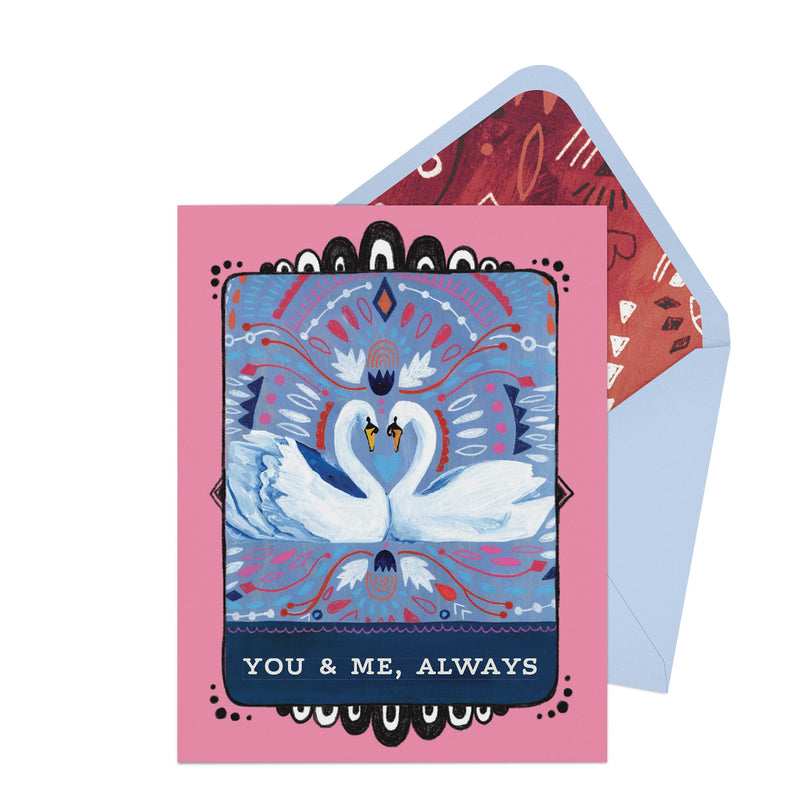 Swans Love Card