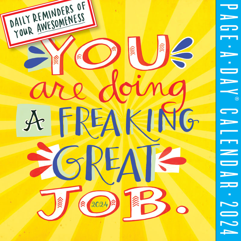 You Are Doing a Freaking Great Job Page-A-Day Calendar 2024