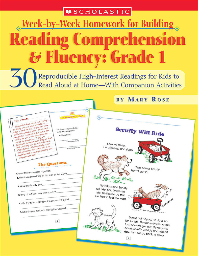 Week-by-Week Homework for Building Reading Comprehension & Fluency: Grade 1