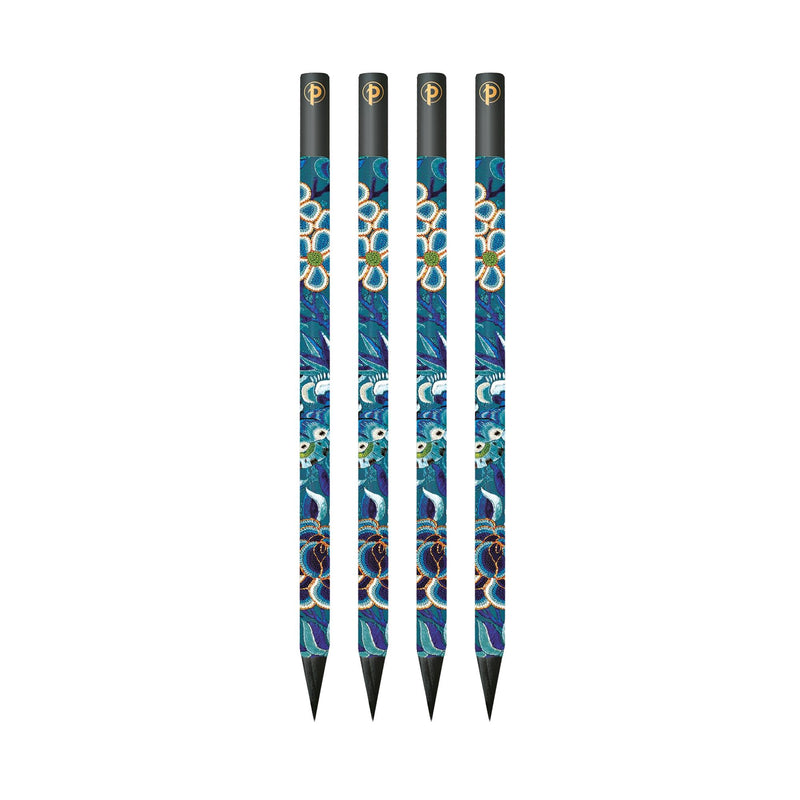 Blue Willow 4 Pack Pencils by Paperblanks (Celebrate Hanfu)