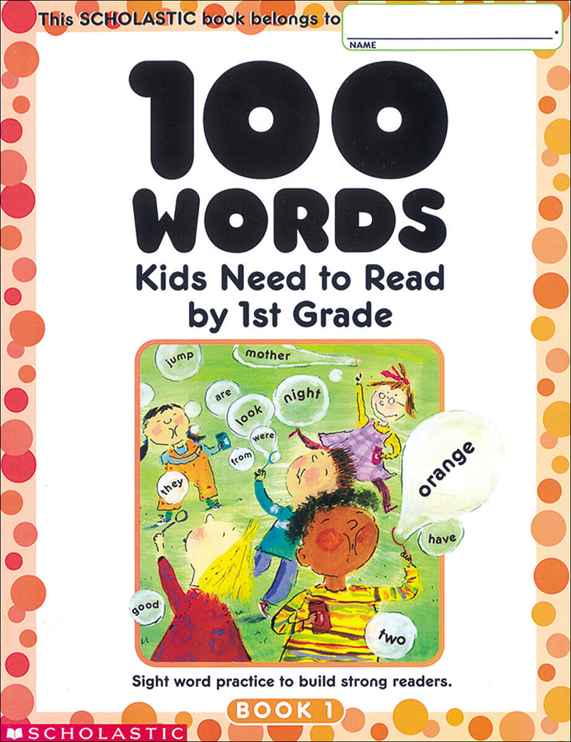 100 Words Kids Need to Read by 1st Grade