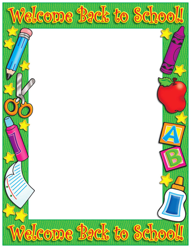 Welcome Back to School Printer Paper