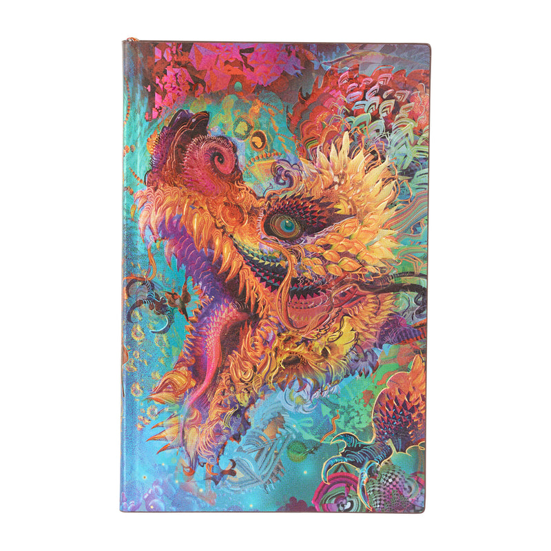 Humming Dragon Maxi Dot Grid Softcover Journal, 192pg, 120GSM by Paperblanks (Android Jones Collection)