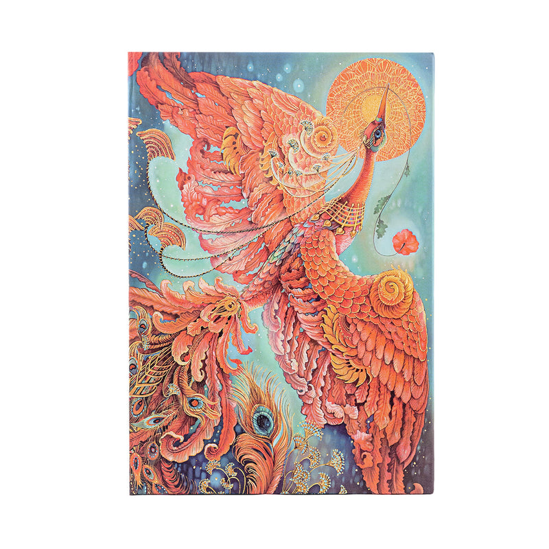 Firebird Midi Unlined Hardcover Journal, 144pg, 120GSM by Paperblanks (Birds of Happiness)