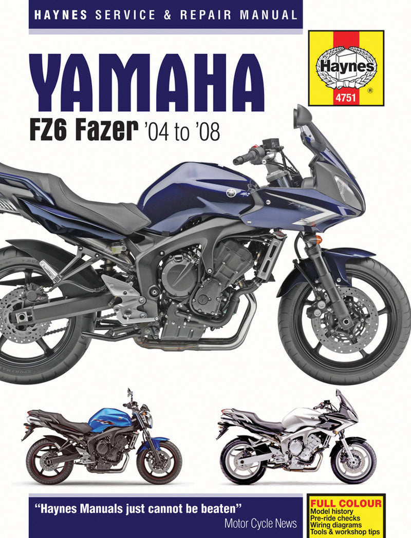 Yamaha FZ6 Fazer '04 to '08