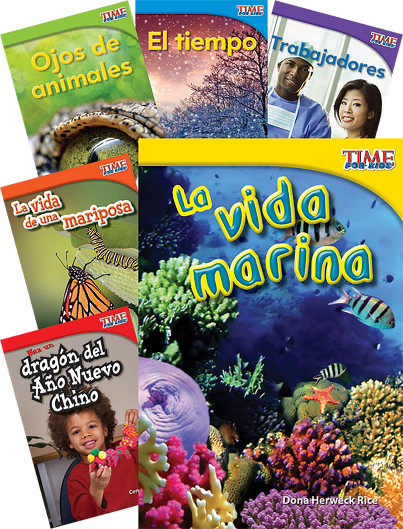 TIME FOR KIDS® Informational Text Grade 1 Spanish Readers Set 2 10-Book Set