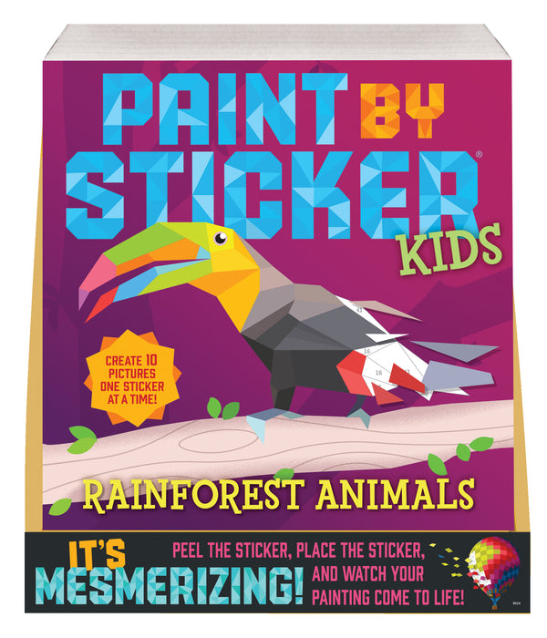 Display Paint by Sticker Kids: Rainforest Animals 8-cc Counter Display